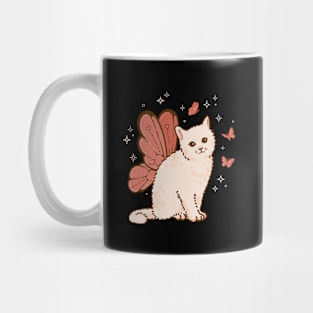 Fairycore Cute Butterfly Fairy Wings Cat Grunge Aesthetic Mug